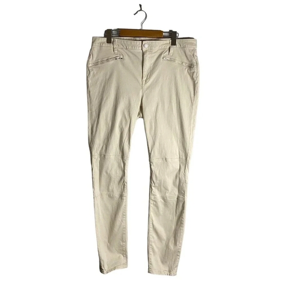 Tommy Hilfiger Women's Beige High Waisted Leggings Sz 16 - Picture 1 of 9